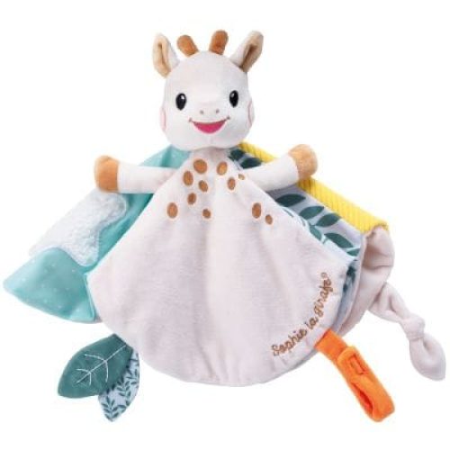 doudou-plat-sophie-la-girafe-avec-attache-sucette