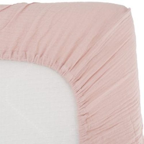 drap-housse-en-gaze-de-coton-vieux-rose-60-x-120-cm