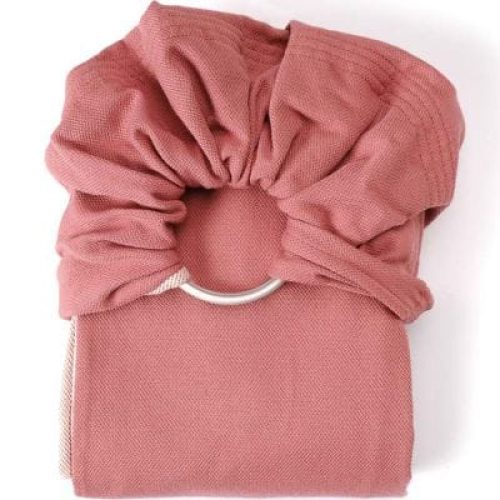 echarpe-de-portage-sling-sans-noeud-tisse-en-coton-bio-terracotta