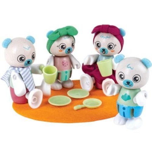 famille-des-ours-polaires-en-materiaux-renouvelables