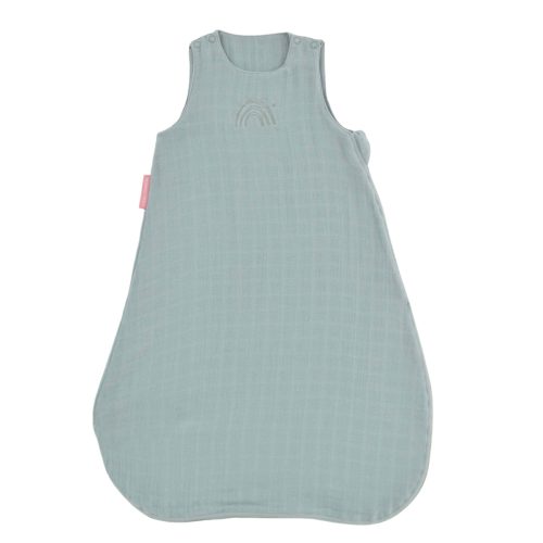 Gigoteuse été bébé gaze de coton unie Arc-en-ciel - vert sauge - TOG 0.5