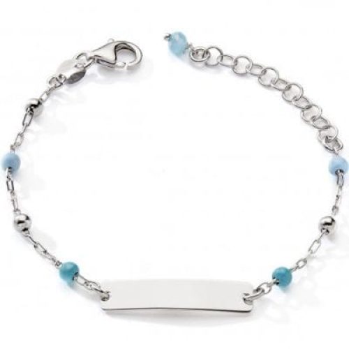 gourmette-boules-bleues-12-2-5-cm-argent