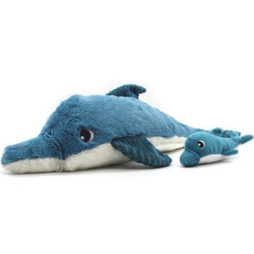 grande-peluche-tofou-le-dauphin-maman-et-bebe-bleu-50-cm