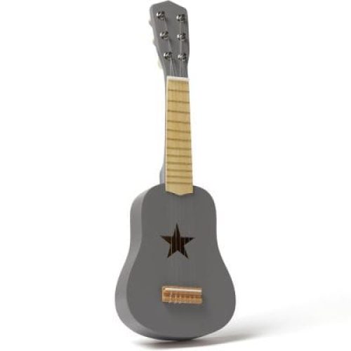 guitare-en-bois-gris-clair