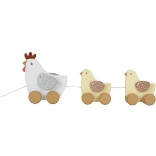 jouet-a-tirer-poule-en-bois-little-farm