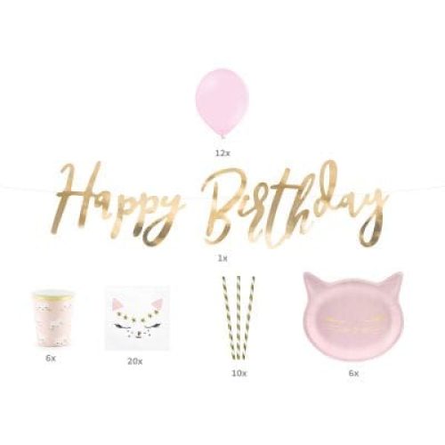 kit-decoration-anniversaire-chat-55-pieces