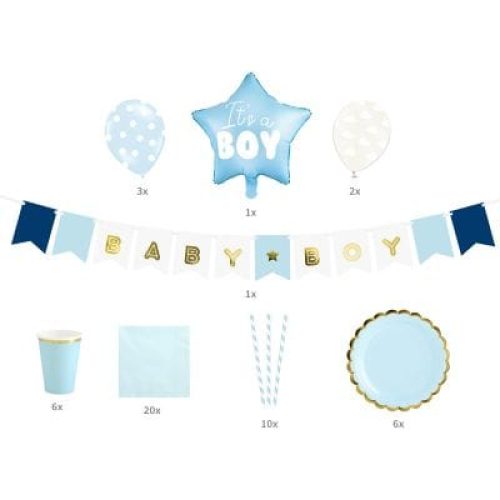 kit-decoration-baby-shower-it-s-a-boy-49-pieces