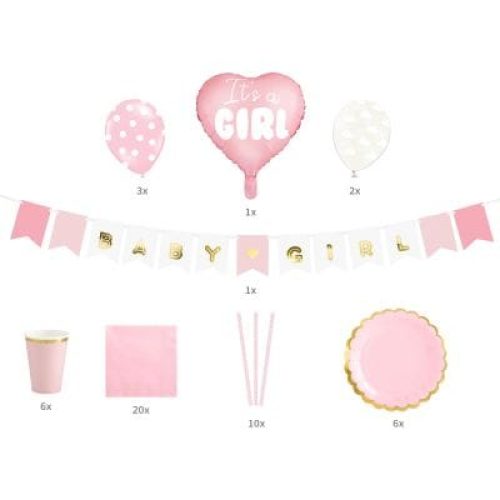 kit-decoration-baby-shower-it-s-a-girl-49-pieces