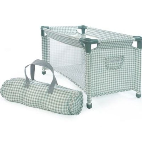 lit-de-voyage-pour-poupee-tom-vichy-vert