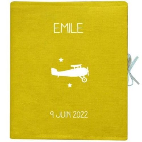 livre-de-naissance-jaune-88-pages-personnalisable