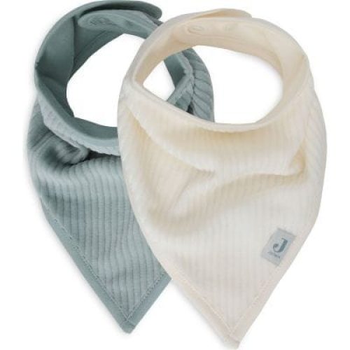 lot-de-2-bavoirs-bandana-velvet-rib-sea-green-ivory