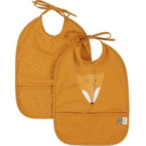 lot-de-2-bavoirs-impermeable-mr-fox