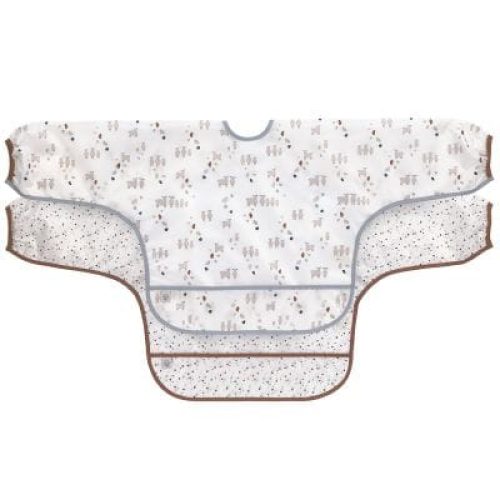 lot-de-2-bavoirs-manches-longues-avec-poche-tiny-farmer-mouton-bleu