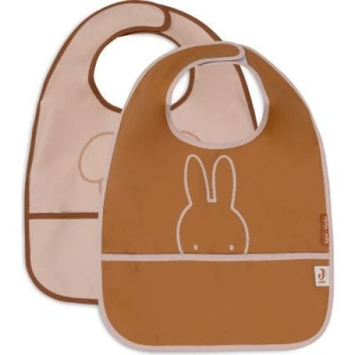 lot-de-2-bavoirs-plastifies-miffy-peekaboo-wild-rose