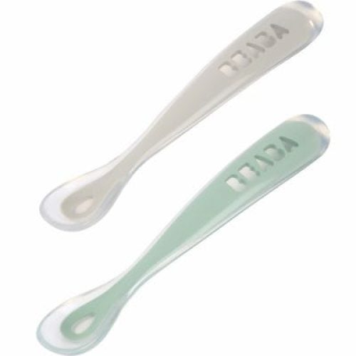 lot-de-2-cuilleres-1er-age-en-silicone-gris-et-vert-sauge