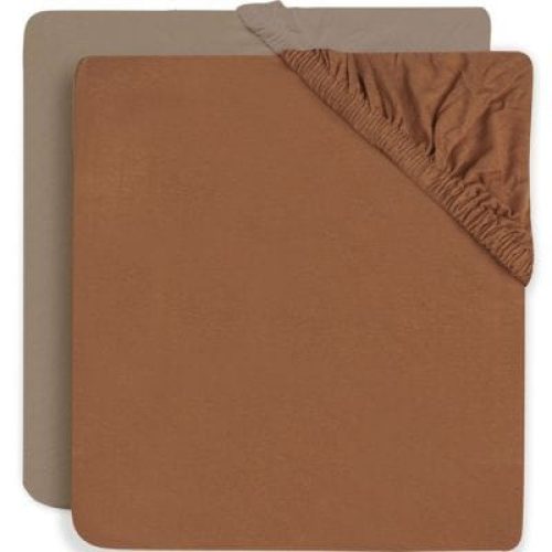 lot-de-2-draps-housses-en-coton-caramel-biscuit-60-x-120-cm