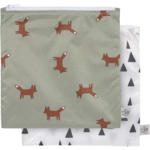 lot-de-2-pochettes-a-gouter-little-forest-renard