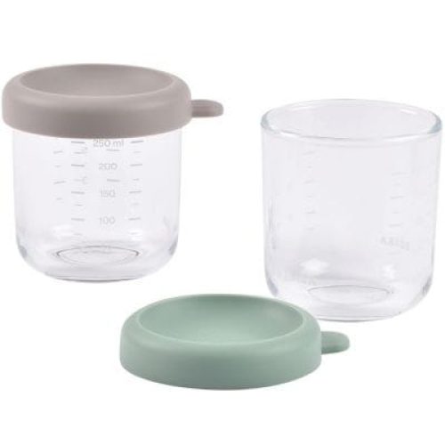 lot-de-2-pots-de-conservation-en-verre-gris-et-vert-d-eau