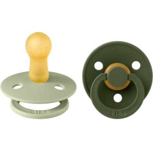lot-de-2-sucettes-en-latex-colour-sage-hunter-green-6-18-mois
