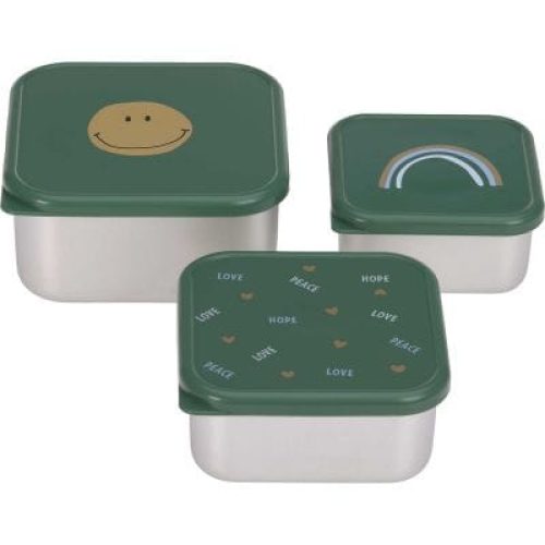 lot-de-3-boites-a-gouter-inox-happy-rascals-smile-vert