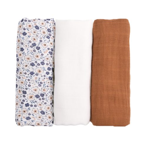 Lot de 3 langes bébé coton bio* Billie