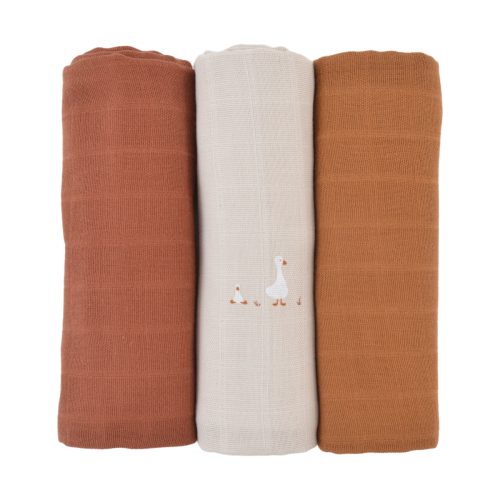 Lot de 3 langes bébé coton bio* Nils
