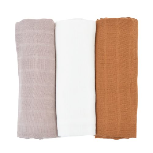Lot de 3 langes bébé coton bio* Toscane
