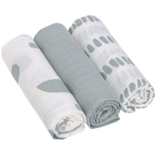 lot-de-3-langes-en-mousseline-pointilles-gris-argente-60-x-60-cm