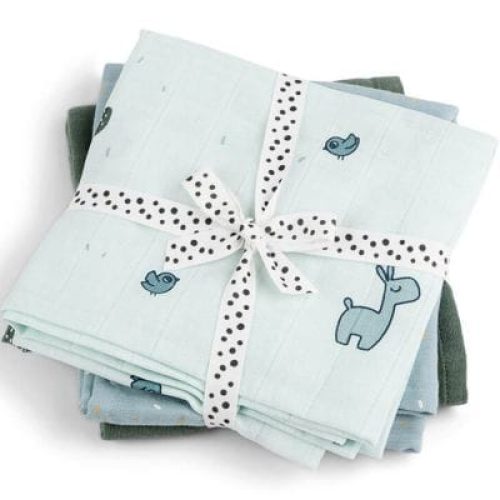 lot-de-3-langes-lalee-bleu-70-x-70-cm