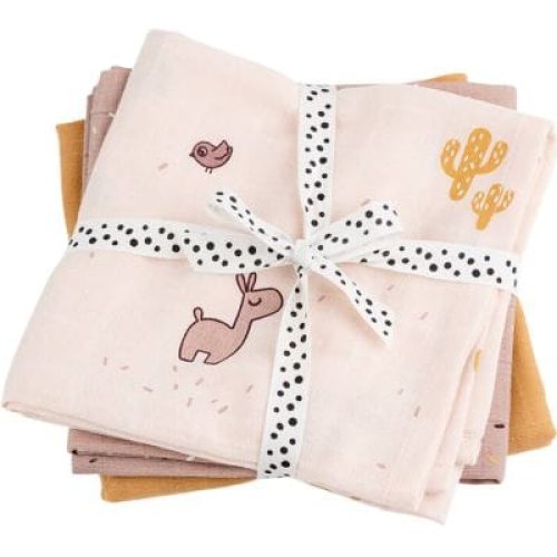 lot-de-3-langes-lalee-rose-70-x-70-cm