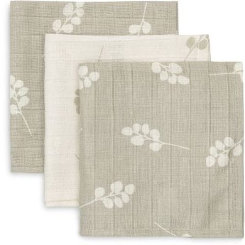 lot-de-3-mini-langes-en-gaze-de-coton-twig-olive-green-31-x-31-cm