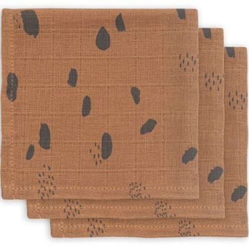 lot-de-3-mini-langes-hydrophiles-spot-caramel-31-x-31-cm