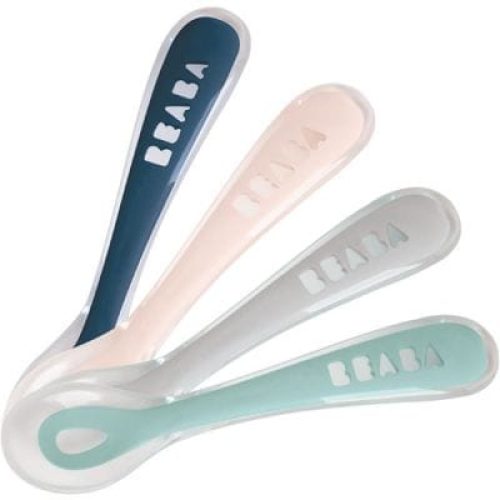 lot-de-4-cuilleres-en-silicone-2e-age-bleu-rose-et-vert-d-eau