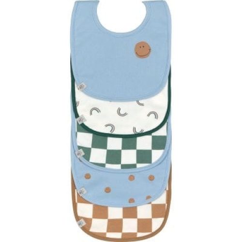 lot-de-5-bavoirs-eponge-happy-rascals-smile-bleu-ciel