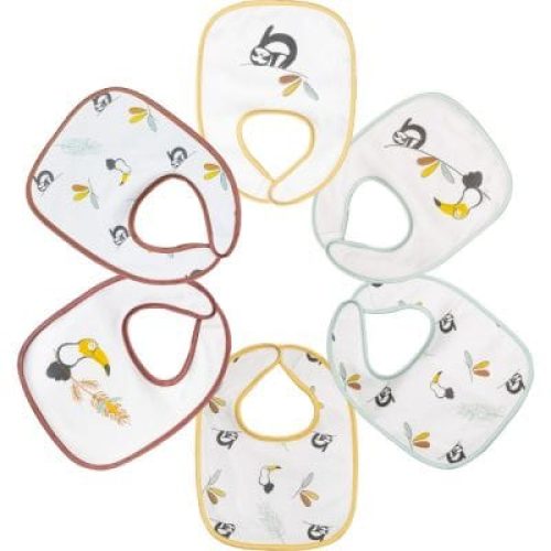lot-de-6-bavoirs-premier-age-toucan