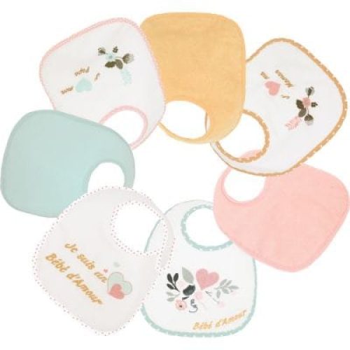 lot-de-7-bavoirs-de-naissance-baby-love-fille