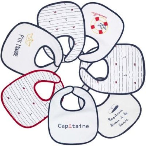 lot-de-7-bavoirs-premier-age-capitaine