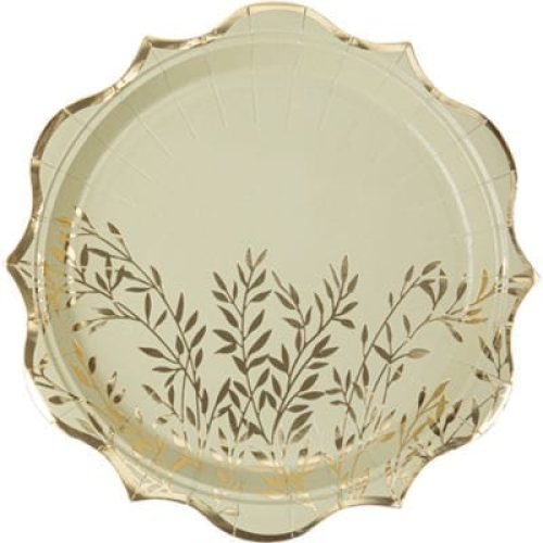 lot-de-8-assiettes-jolis-brins-vert-sauge-et-or