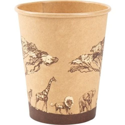 lot-de-8-gobelets-safari-kraft-255-ml