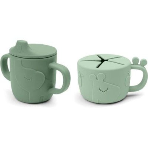 lot-tasse-a-bec-et-tasse-a-gouter-peekaboo-deer-friends-vert