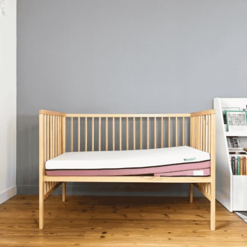 Matelas bébé Tiny rose + plan incliné 70x140