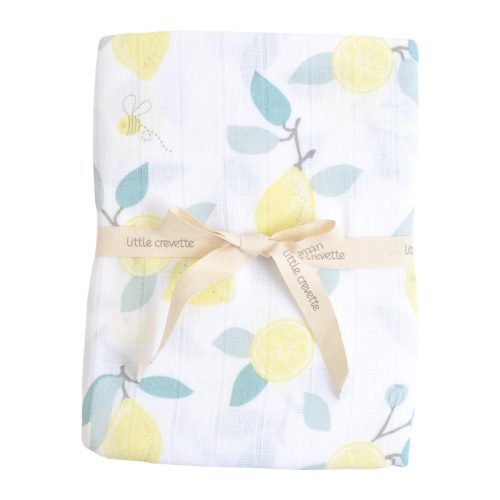 Maxi-lange bébé coton bio* imprimé Limonade