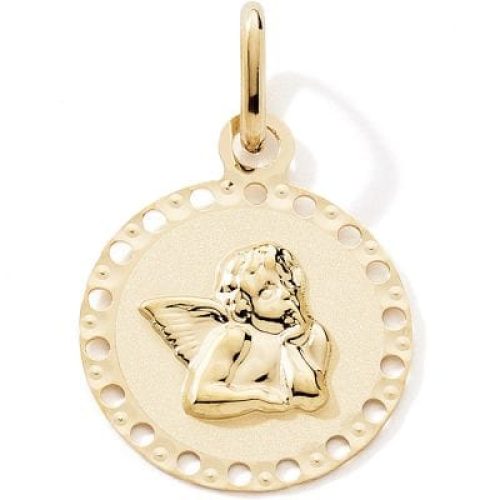 medaille-ronde-ange-or-jaune-9-carats