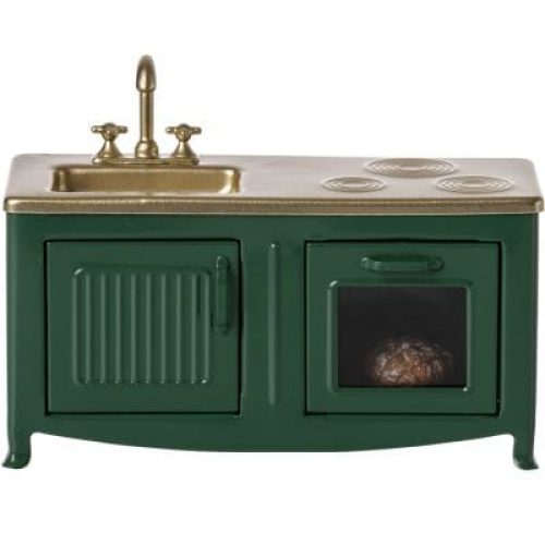 meuble-de-cuisine-vert-fonce