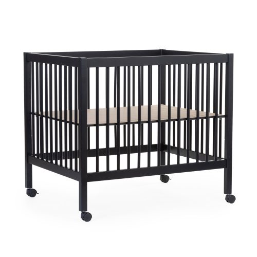 Parc 97 + Roues - 95x75 Cm - Bois - Noir
