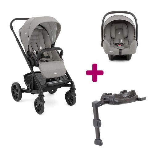 Pack Poussette duo Chrome Pebble + coque i-snug 2 Pebble + base LX2  Joie