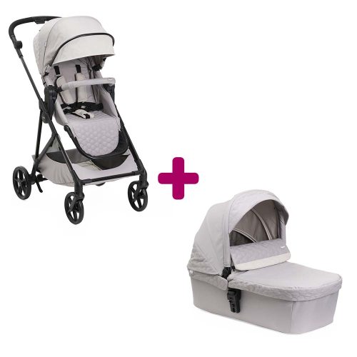 Pack poussette Duo Seety Florence beige + nacelle florence beige  Chicco