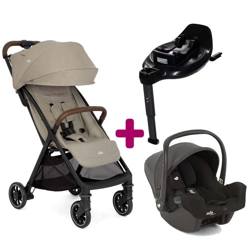 Pack Poussette duo pact Pro Oak + coque i-snug 2 Shale + base Encore  Joie