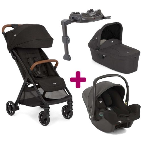 Pack Poussette Trio Pact Pro Shale + Nacelle Ramble Shale + coque i-snug 2 Shale + base Lx 2  Joie