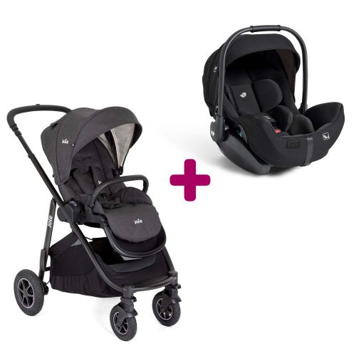 Pack poussette duo Versatrax Shale + coque I-Level Pro Eclipse  Joie